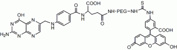 Folic acid PEG FITC, FITC PEG Folate           Cat. No. PG2-FAFC-3k     3400 Da    5 mg