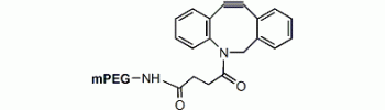 mPEG-DBCO, PEG Dibenzylcyclooctyne           Cat. No. PG1-DB-40k     40000 Da    25 mg