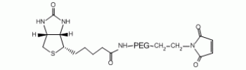 Biotin PEG Maleimide           Cat. No. PG2-BNML-3k     3400 Da    100 mg