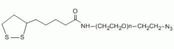 Lipoic acid PEG azide, LA-PEG-N3           Cat. No. PG2-AZLA-5k     5000 Da    100 mg
