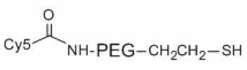 Cy5 PEG Thiol, Cy5-PEG-SH           Cat. No. PG2-S5TH-3k     3400 Da    5 mg