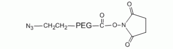 Azide PEG NHS, N3-PEG-NHS           Cat. No. PG2-AZNS-5k     5000 Da    100 mg