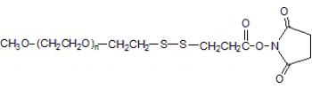 Methoxy PEG dithiol NHS           Cat. No. PG1-SNS-20k     20000 Da    100 mg