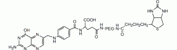 Folic acid PEG Biotin, Biotin PEG Folate           Cat. No. PG2-BNFA-5k     5000 Da    10 mg