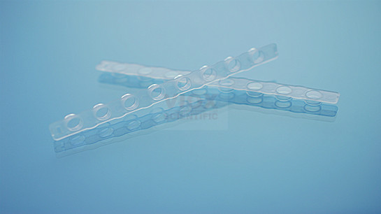 透明八联管盖PCR 8联管平盖V2008-C