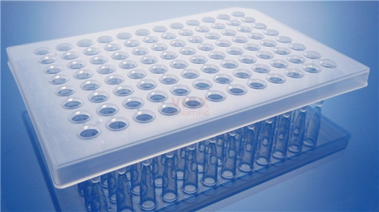 0.2ml白色96孔PCR板半裙边透明板VP2011-C