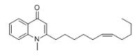 (Z)-1-Methyl-2-(undec-6-enyl)quinolin-4(1H)-one_120693-49-4
