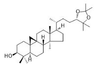 Cycloartane-3β,24,25-triol 24,25-acetonide_57576-31-5