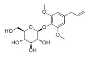 4-Allyl-2,6-dimethoxyphenyl glucoside对照品_100187-70-0
