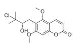 6-(3-Chloro-2-hydroxy-3-methylbutyl)-5,7-dimethoxycoumarin_15575-50-5