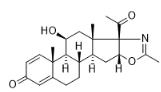 11β-Hydroxy-2'-methyl-5'βH-pregna-1,4-dieno[17,16-d]oxazole-3,20-dione对照品_13649-88-2