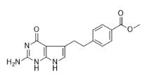 4-[2-(2-氨基-4,7-二氢-4-氧-1H-吡咯[2,3-d]嘧啶-5-基)乙基]苯甲酸甲酯对照品_155405-80-4