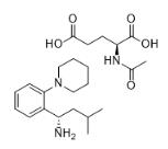 3-Methyl-1-(2-piperidinophenyl)butylamine N-acetylglutamate salt_219921-94-5