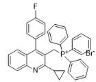 ((2-cyclopropyl-4-(4-fluorophenyl)quinolin-3-yl)methyl)triphenylphosphonium bromide_154057-58-6