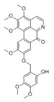 1,2,3,10-Tetramethoxy-9-(2-hydroxy-4,5-dimethoxybenzyloxy)oxoaporphine_872729-33-4