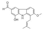 1-Prenyl-2-methoxy-6-formyl-8-hydroxy-9H-carbazole_484678-79-7