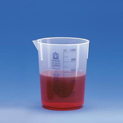 Brand普兰德 烧杯 低型 PP材质 蓝色刻度 1000ml (89462)