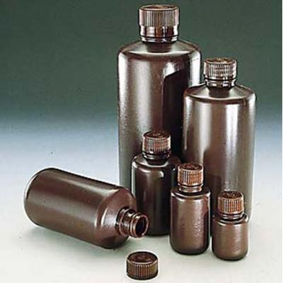 Nalgene耐洁 窄口瓶 2004-0004（瓶身HDPE材料，瓶盖PP材料 琥珀色）