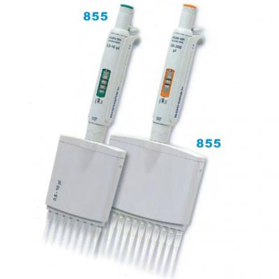 SOCOREX 可调容量移液器 855系列十二头精密微量移液器 0.5-10μl (855.12.010)