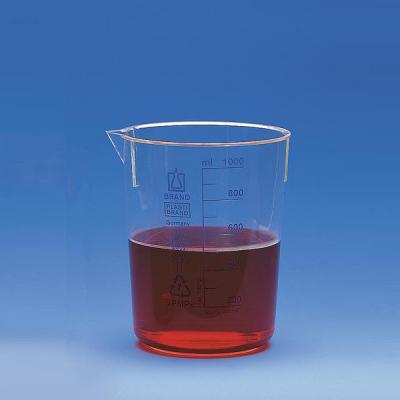 Brand普兰德 烧杯 低型 PMP材质 蓝色刻度 600ml (89356)