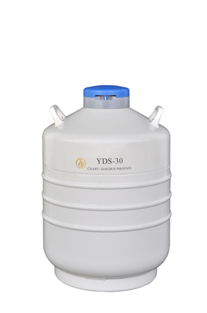 成都金凤贮存型液氮生物容器（中）YDS-30,含六个120MM高的提筒