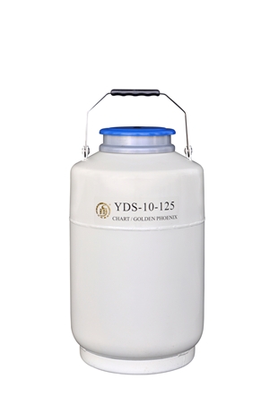 成都金凤大口径液氮生物容器YDS-10-125,不含提筒
